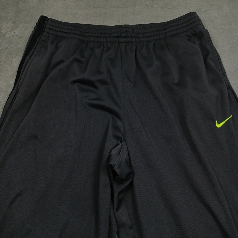 Nike Pants Mens XXL Black Activewear Pockets Gym Training Wide Leg Basketball